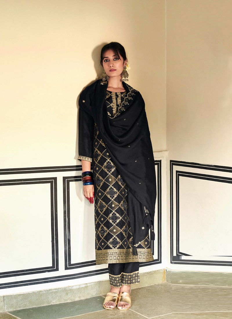 Banaras 3 By Four Buttons Readymade Salwar Kameez

